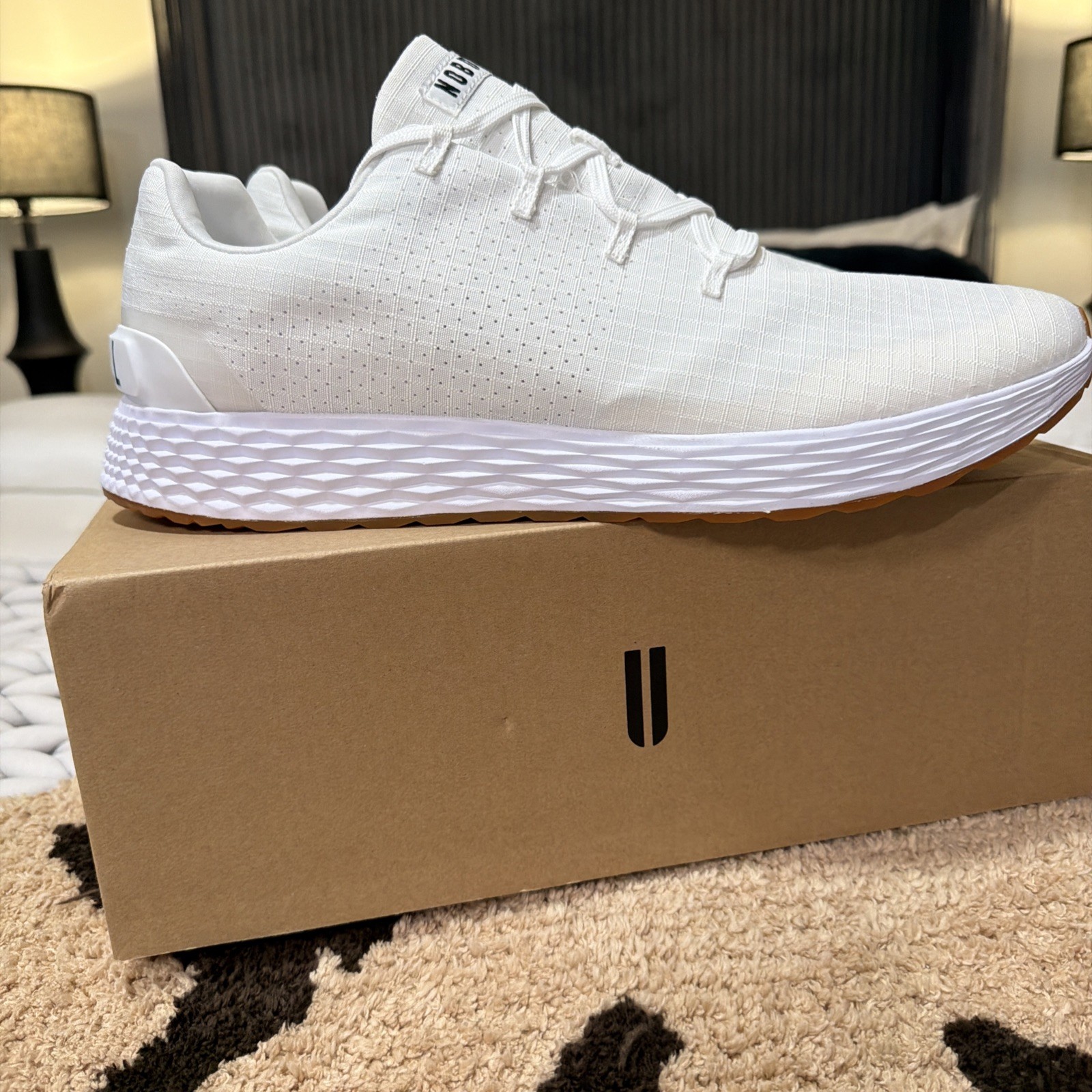 NoBull Men’s Allday 365 Ripstop White Gum Size 16