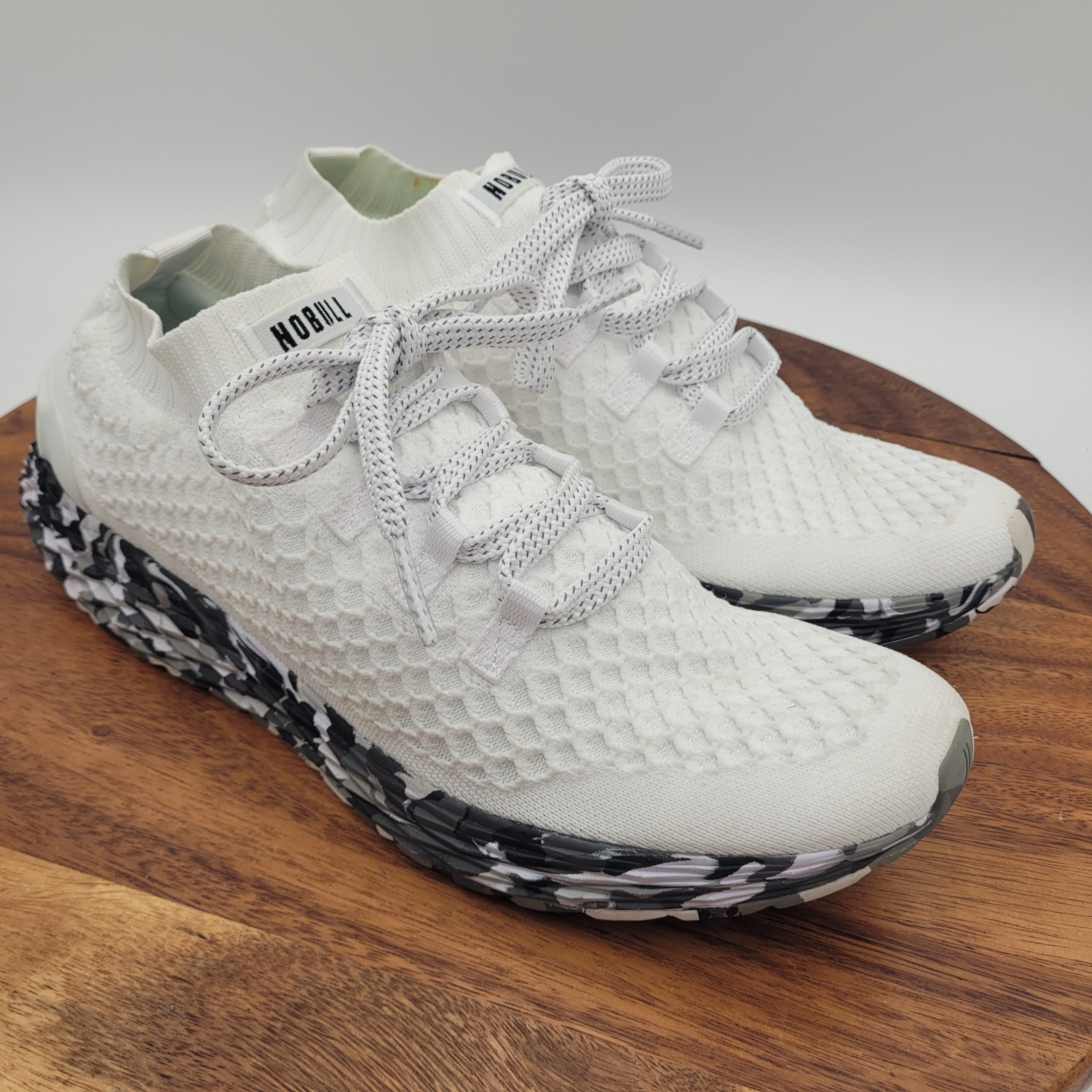 Nobull Aspire Knit Runner Shoes Sneaker Mens Sz 10.5 White Camo
