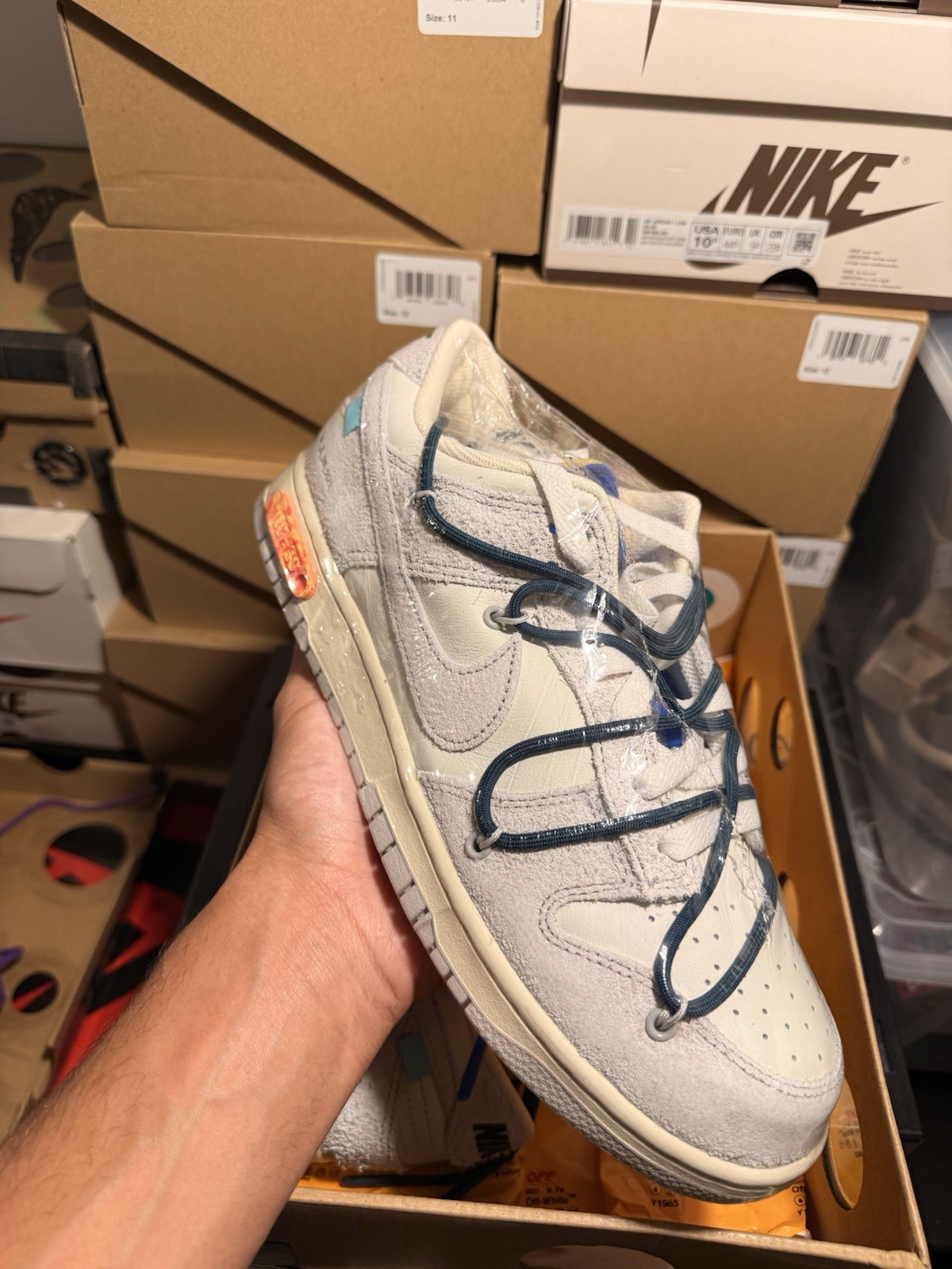 Nike Dunk Low Off-White Lot 16 of 50 Sail/Neutral Gray/White DJ0950-111