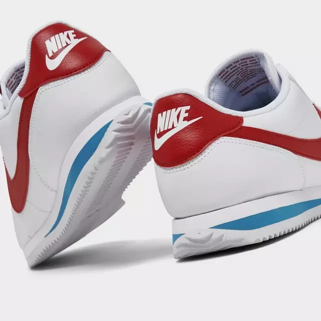 Men’s Nike Cortez Shoes Sneakers – White Varsity Red Varsity Blue DM4044-108