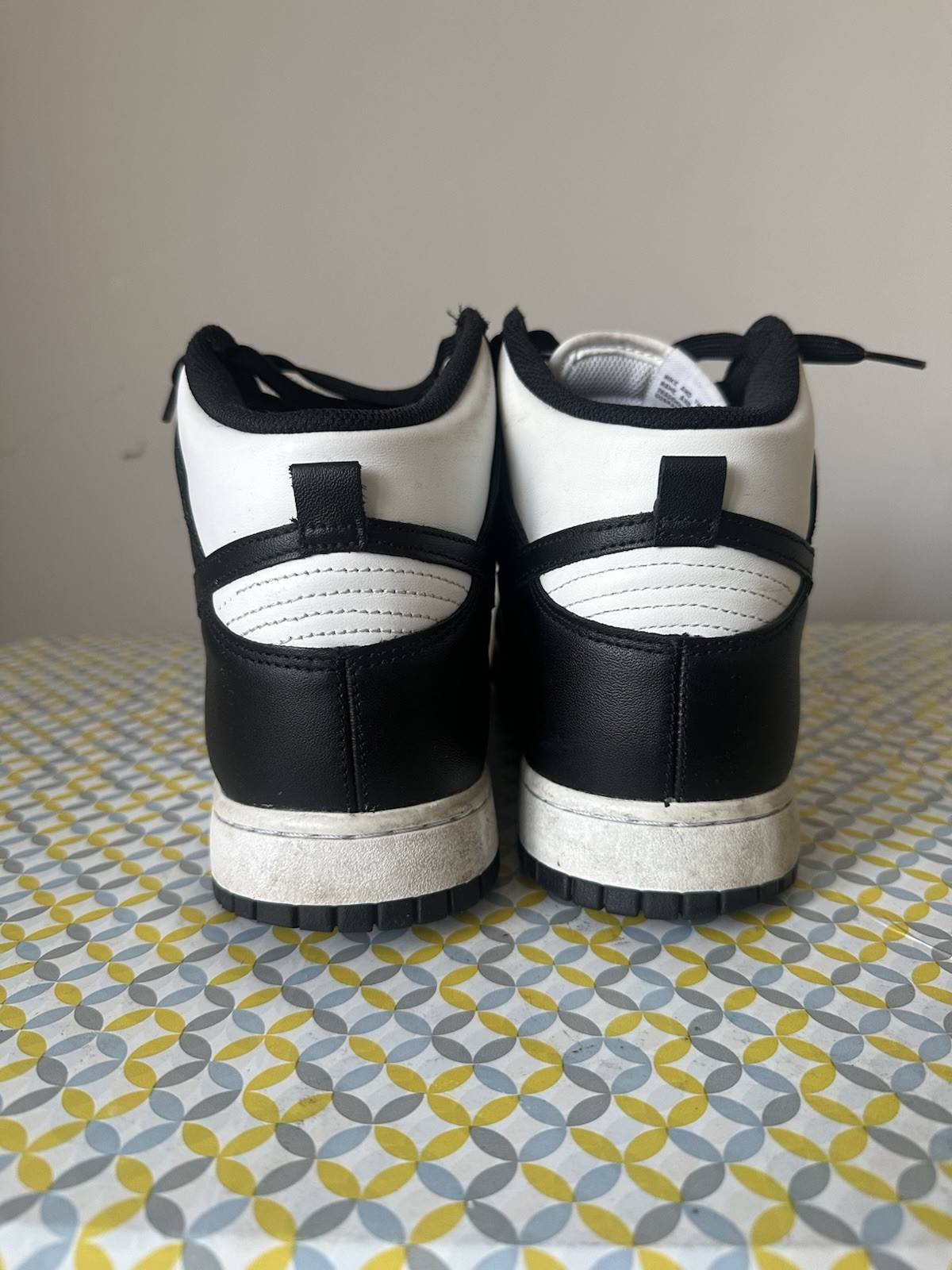 Nike Dunk High Panda Mens Sneakers Black White Size 12 DD1399-105