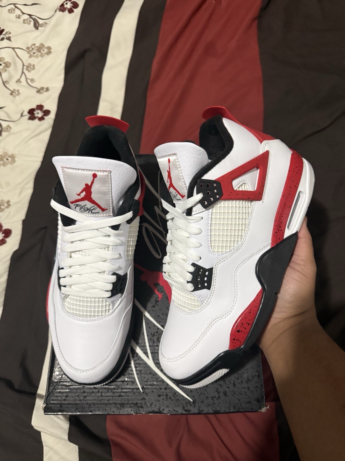 Jordan 4 Retro Mid Red Cement Size 10 Brand New
