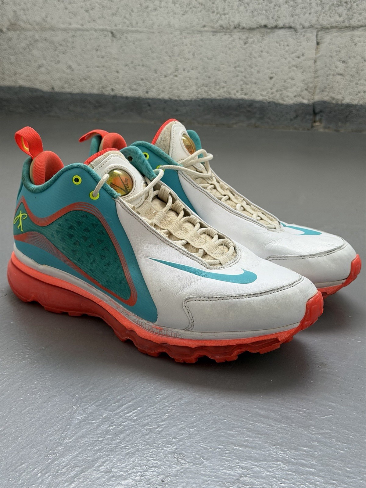 Nike Air Griffey Max 360 Miami Men’s Size 11.5 538408-103 White Orange