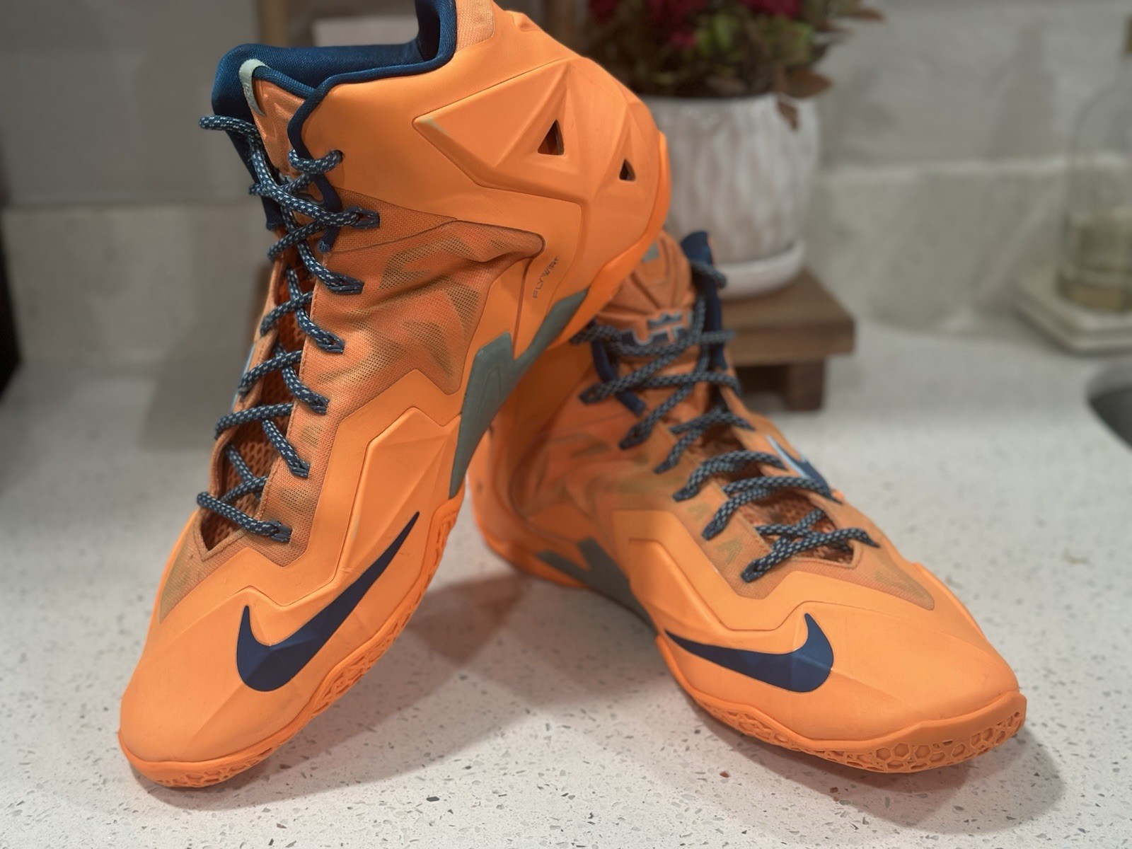 Nike LeBron 11 in the ‘Atomic Orange’ Men’s Size 14 616175-800.