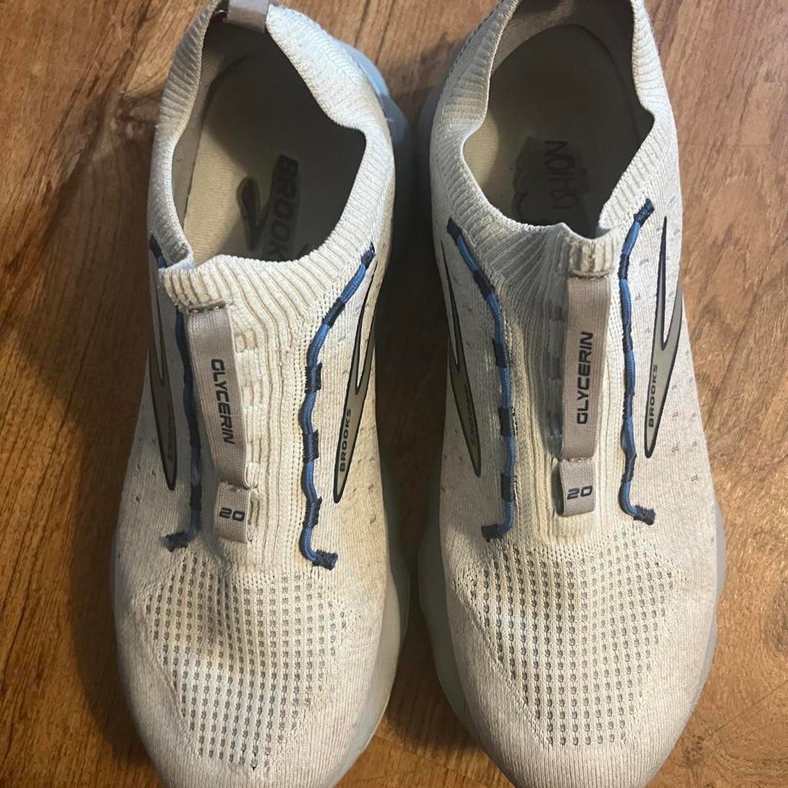 Brooks glycerin 20 grey super running shoes no laces