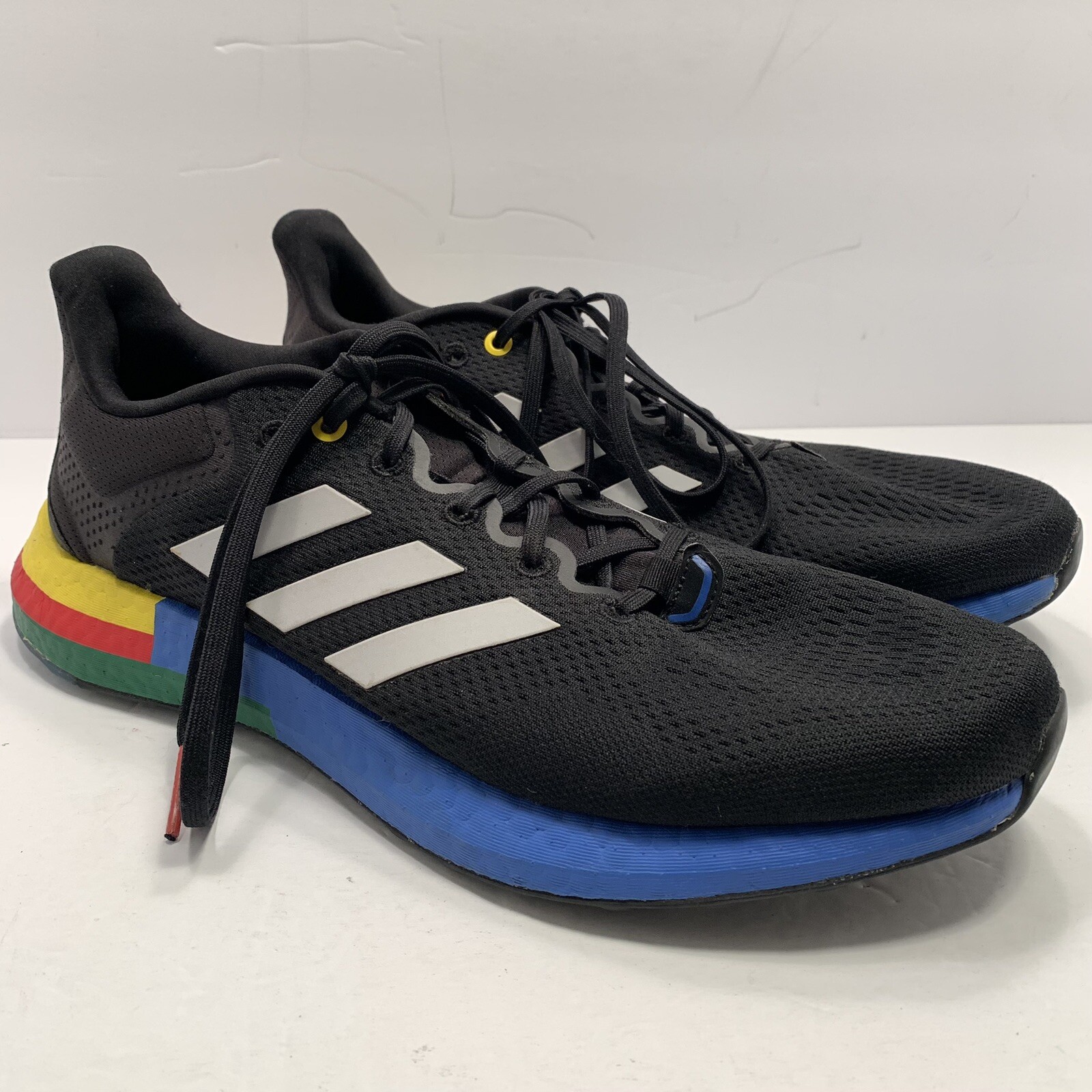 Adidas Pureboost 21 Athletic Shoes Black/Multi GY5103 Mens Size 12.5 EUC